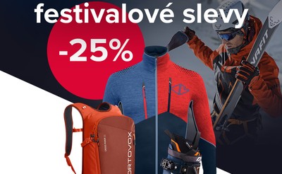 Sleva 25% na skialpové vybavení i oblečení!!!